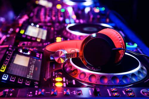 sound equipment in nightclub