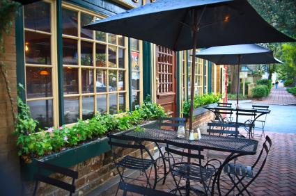 Restaurant with outside seating